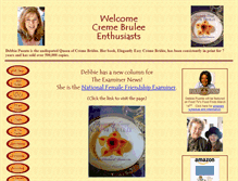 Tablet Screenshot of cremebrulee.com